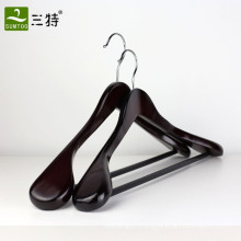 hotel closet wooden hanger with bar